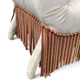 Pair of decorative early twentieth century slipper chairs.