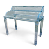 A superb custom made Italian late 1970's Perspex desk by Fabian Art .