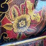 Very large pair of twentieth century queen Anne style chinoiserie mirrors.