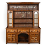 Extremely decorative 19th century  oak dresser with sign writing.