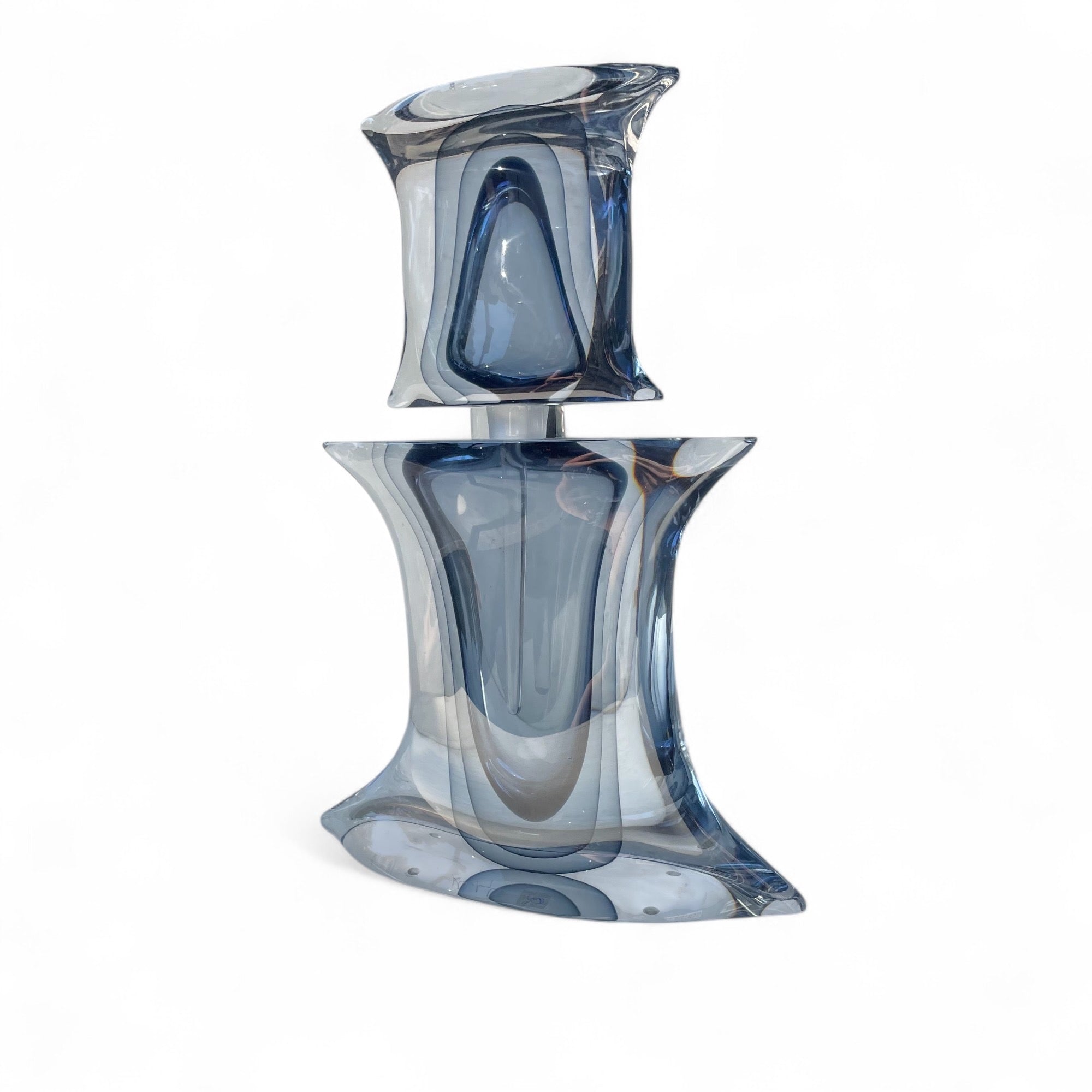 Giant Somerso Murano glass decanter.