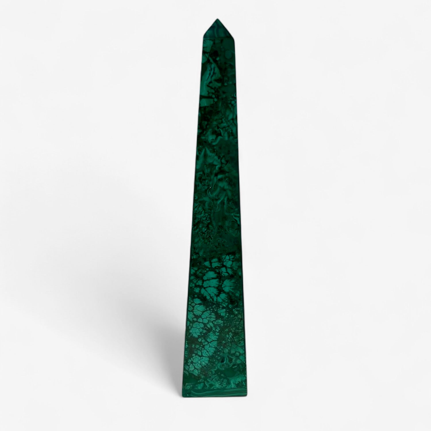 Malachite obelisk.