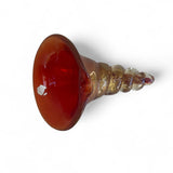 Murano glass shell sculpture by Mazzega.