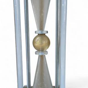 Large pair of Murano glass lamps