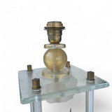Large pair of Murano glass lamps