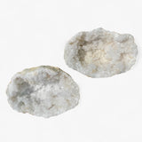 Striking premium quality white quartz geode.