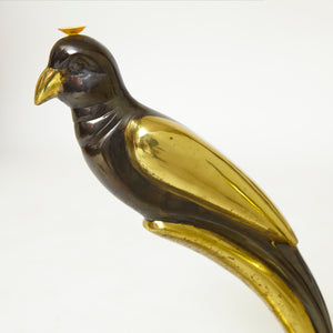 Patinated bronze 'bird'  coffee table in the style of Willy Daro.