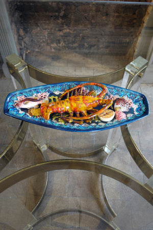 X Ceramic Lobster Plate