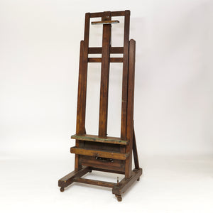 Large early twentieth century studio easel by Reeves and sons .