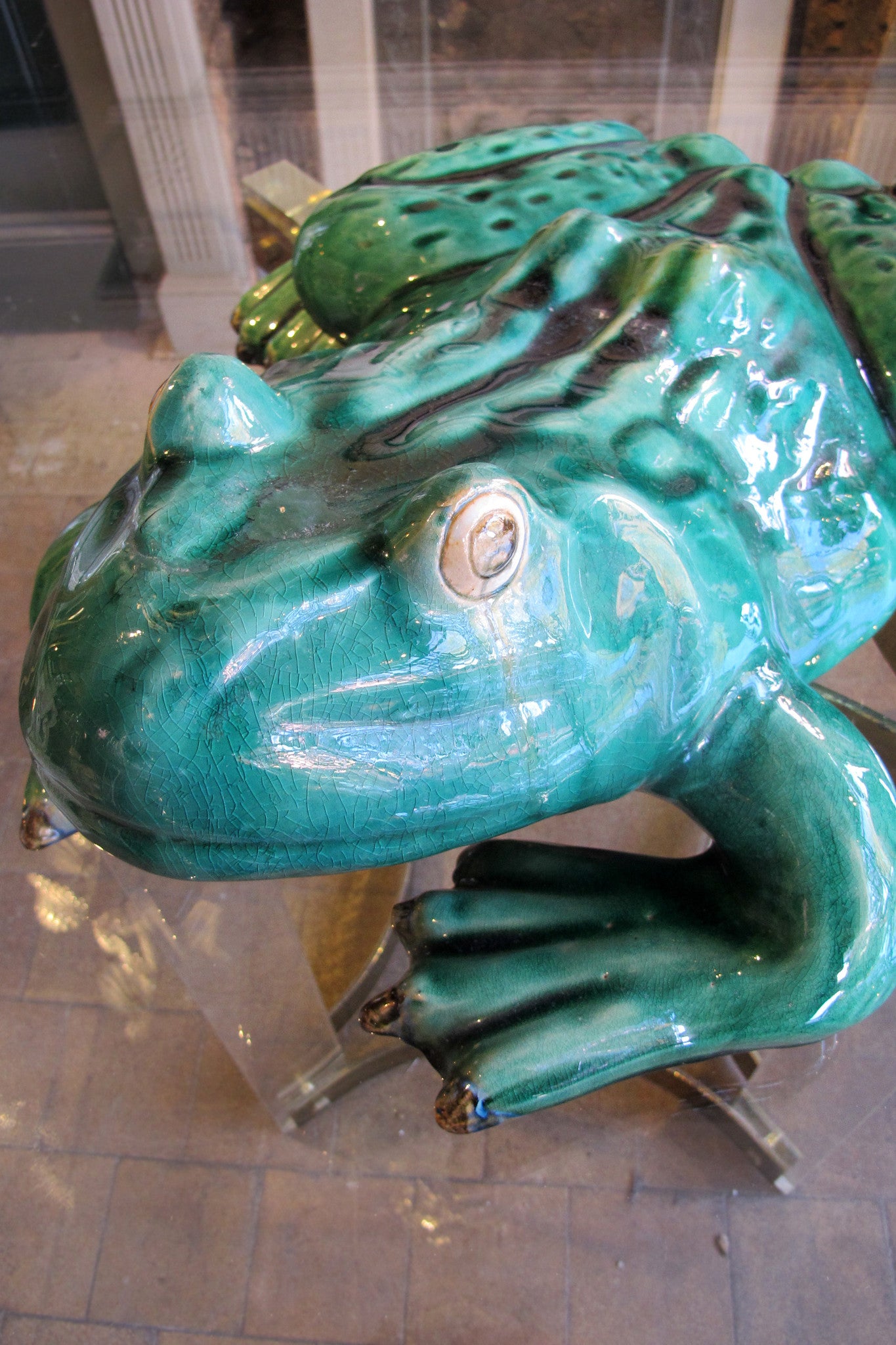 X Large Ceramic Frog Sculpture