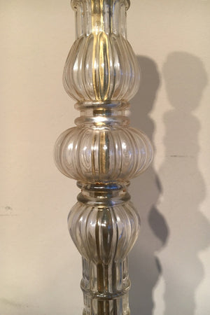X Glass bodied floor lamp