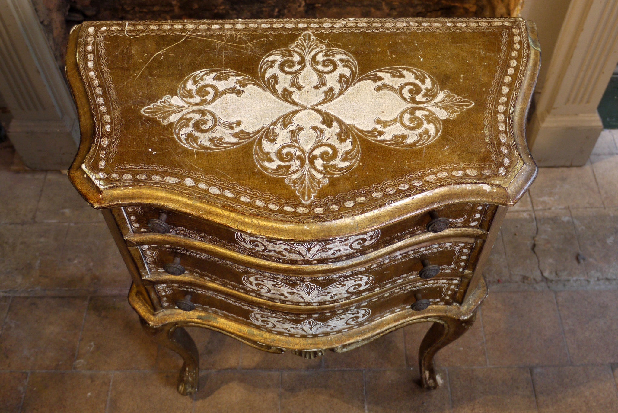 Florentine Bedside Chest of Drawers