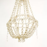 Very decorative vintage French beaded glass chandelier .