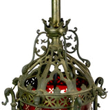 Stunning English Gothic hall lantern circa 1880.