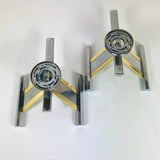 Fabulous pair of Scolari Modernist wall lights.