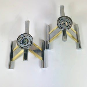 Fabulous pair of Scolari Modernist wall lights.