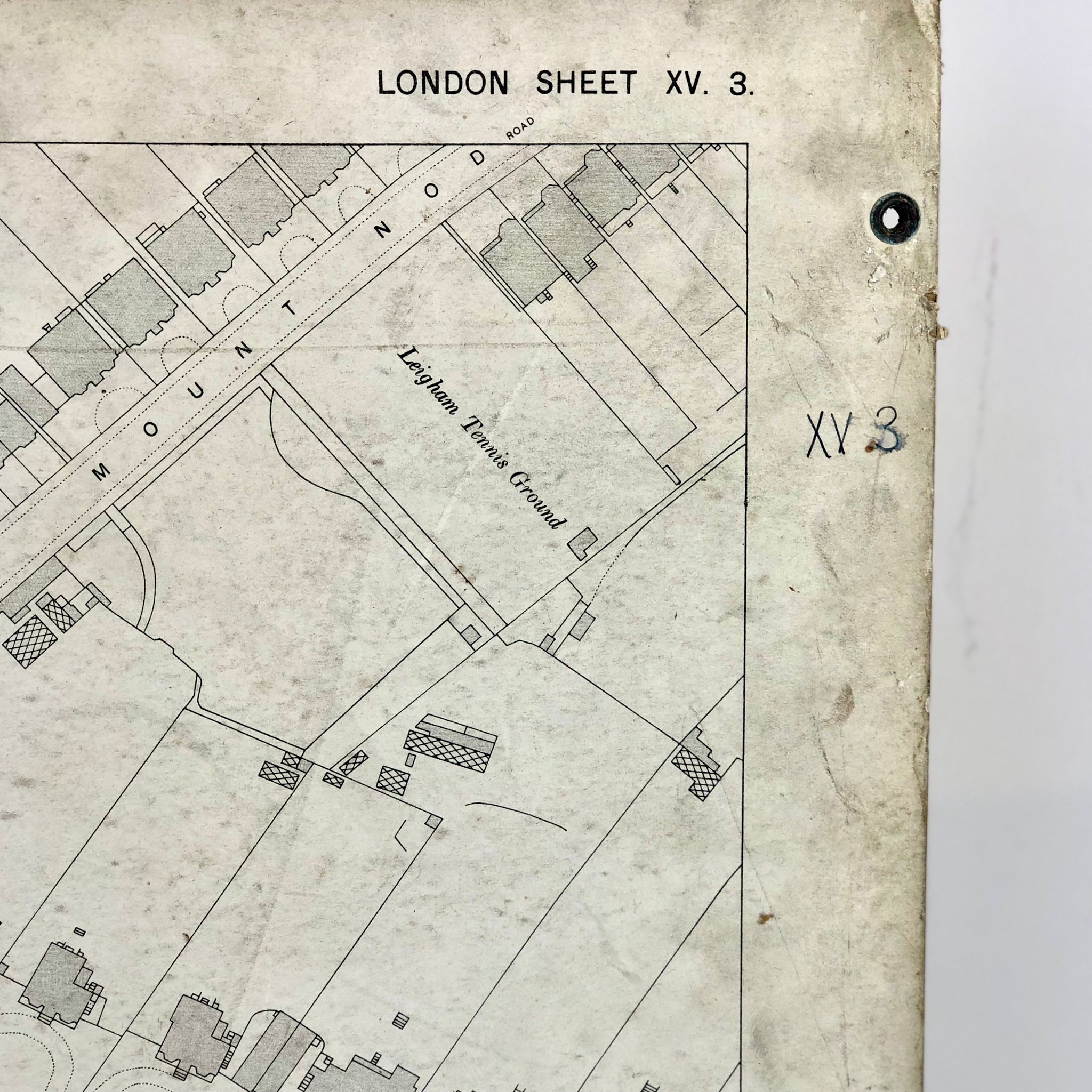 Original Land registry map of Wandsworth circa 1900.