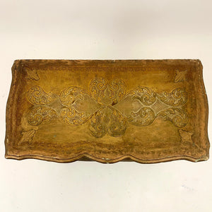 Pair of very decorative gilt Italian Florentine bedside cabinets .