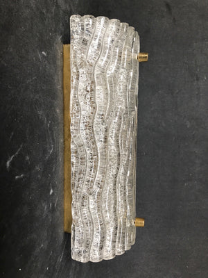 Pair of Murano  Glass Wall Lights circa 1970 .