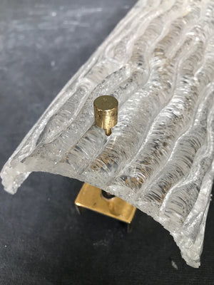 Pair of Murano  Glass Wall Lights circa 1970 .