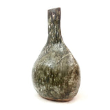 Very large german ceramic studio vase with dappled glaze