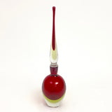 Elegant Murano glass decanter in the manner of Flavio poli.