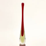 Elegant Murano glass decanter in the manner of Flavio poli.