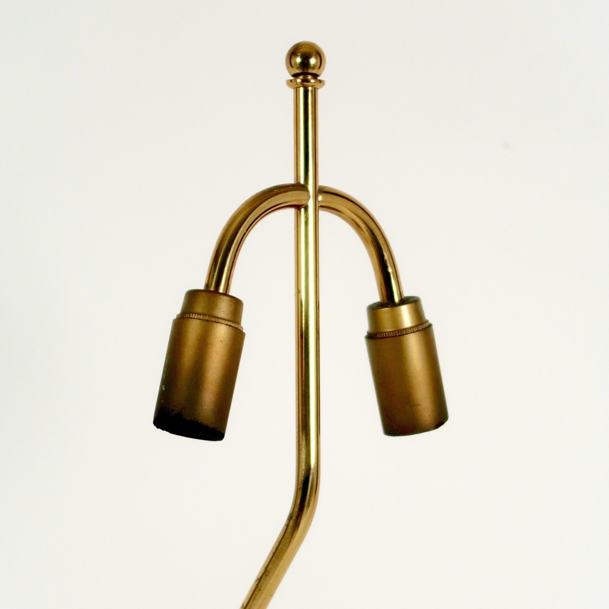 A decorative 1970's french lamp featuring a bronze asian deity  .