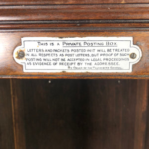 Original late 19th century country house post box.