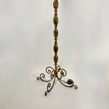 Impressive 1940's Italian gilt metal floor lamp.