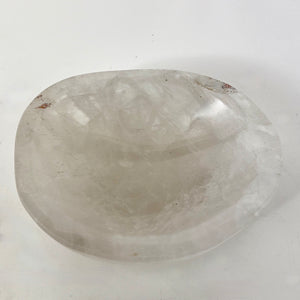 Solid rock crystal bowl.