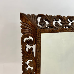large and decorative antique french mirror .