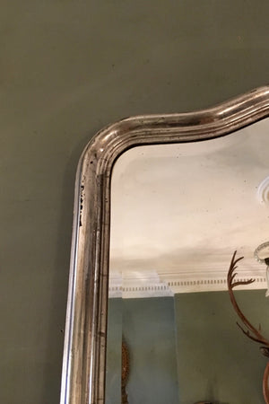 X Large Silver Mirror