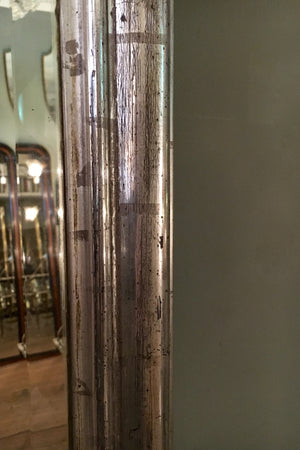 X Large Silver Mirror