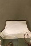 X Italian brass framed mid century mirror.