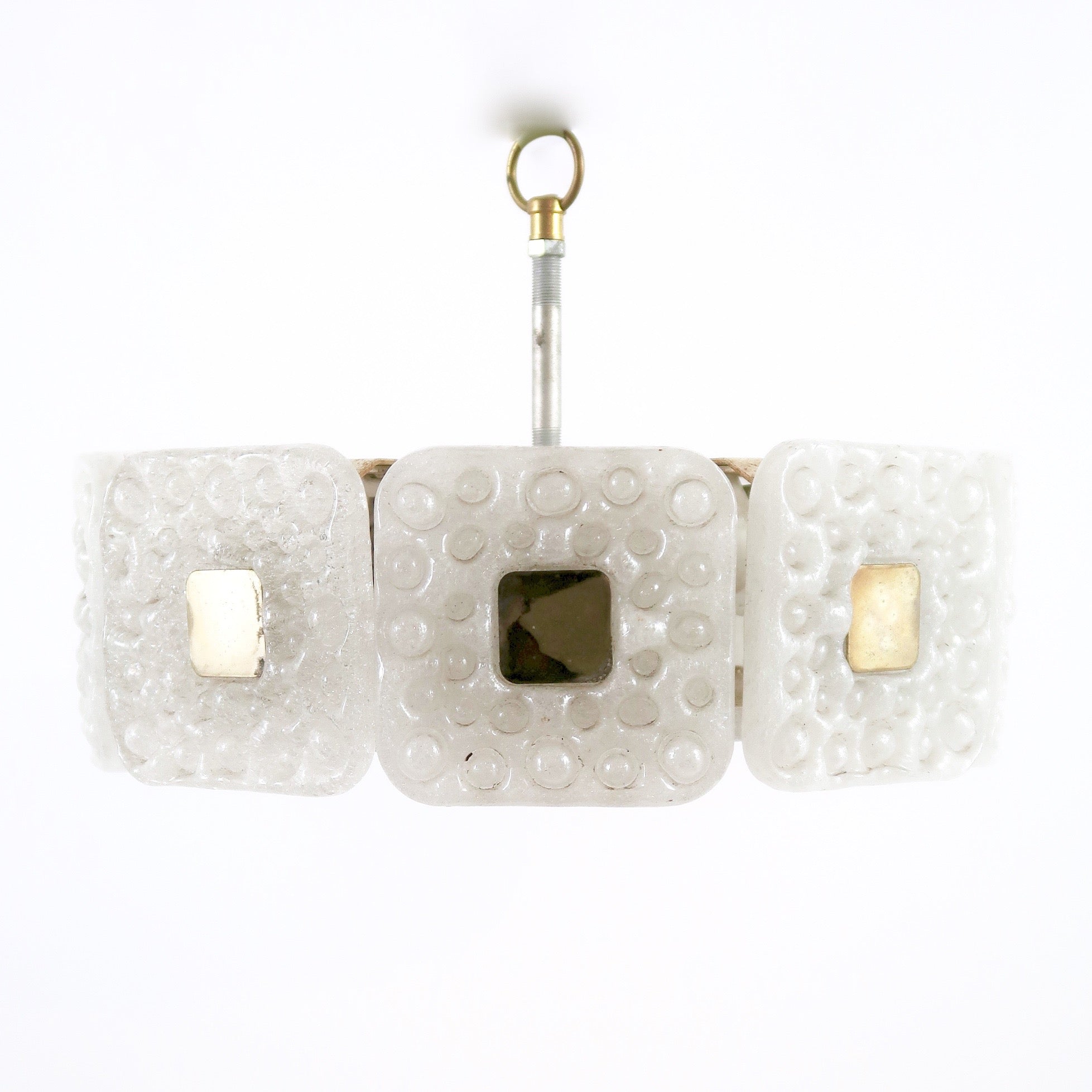 Mid century Austrian ceiling fixture designed by J. Kalmar.