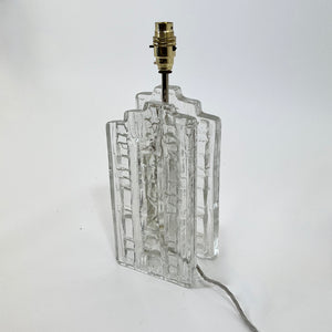Swedish 1960's glass lamp designed by Uno Westerberg for Pukeberg.