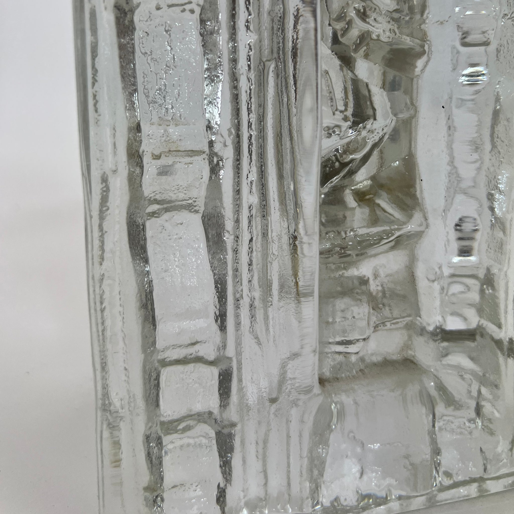 Swedish 1960's glass lamp designed by Uno Westerberg for Pukeberg.