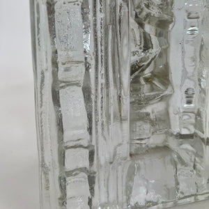 Swedish 1960's glass lamp designed by Uno Westerberg for Pukeberg.