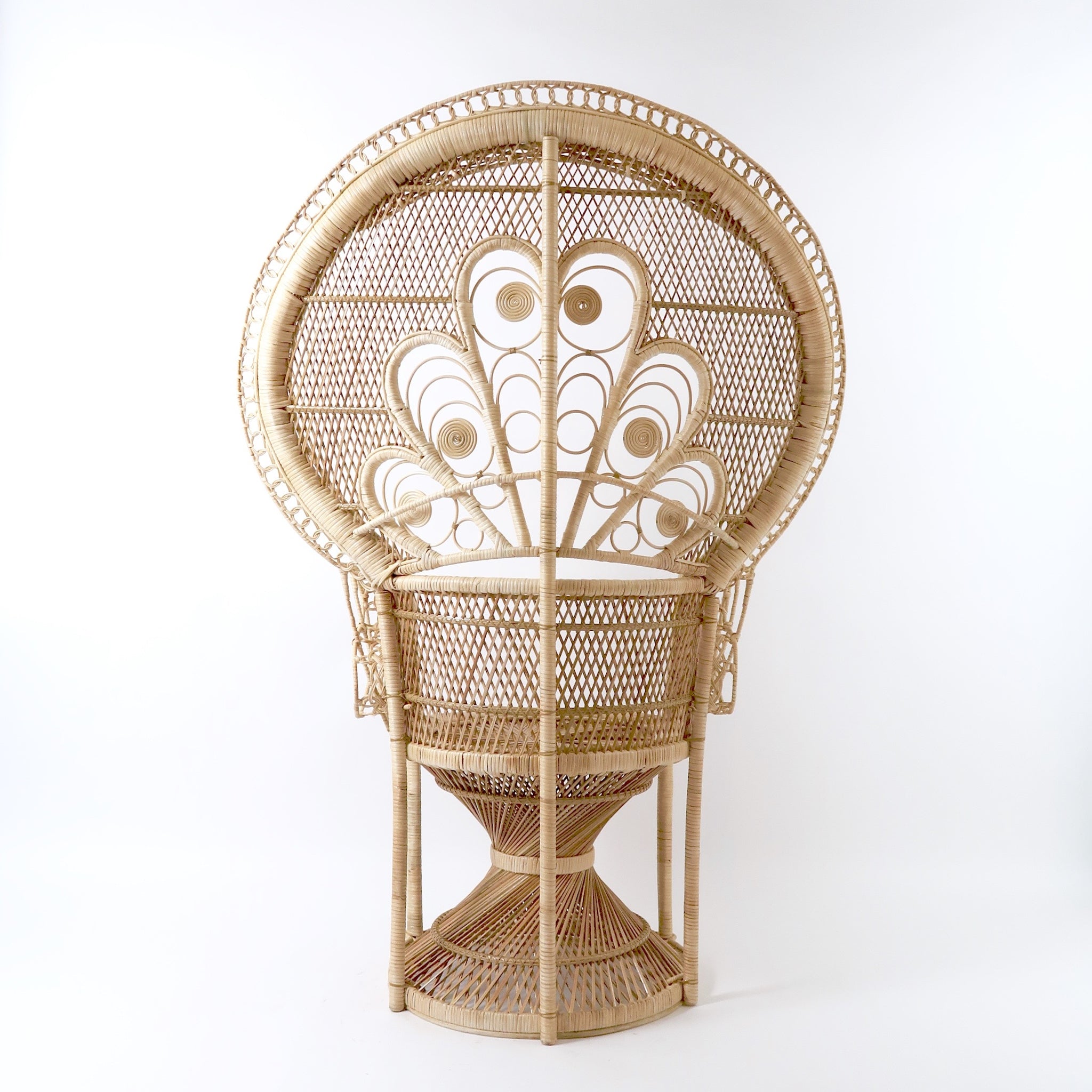 Unusual and very decorative mid century' Emanuelle' chair.