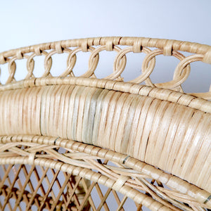 Unusual and very decorative mid century' Emanuelle' chair.