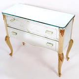 Decorative french mirrored chest of drawers circa 1920.