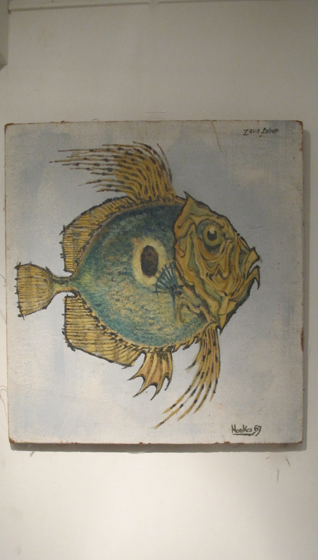 Painting of a Zeus Fabre by J .Noakes dated 67