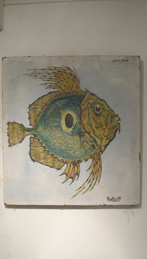 Painting of a Zeus Fabre by J .Noakes dated 67