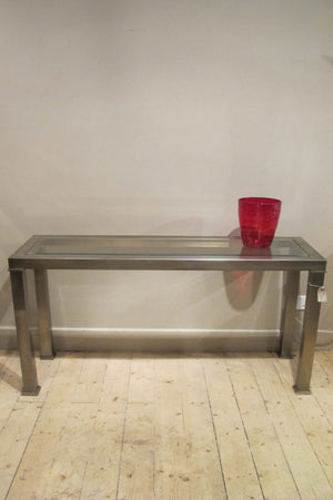 1970's steel console