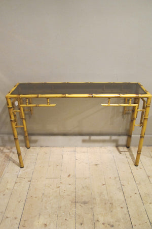 X Faux bamboo table