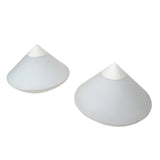 Pair of large Italian cone ceiling lights suitable for ceiling or wall.