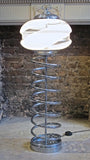 X A chrome and glass italian floor Lamp circa 1970