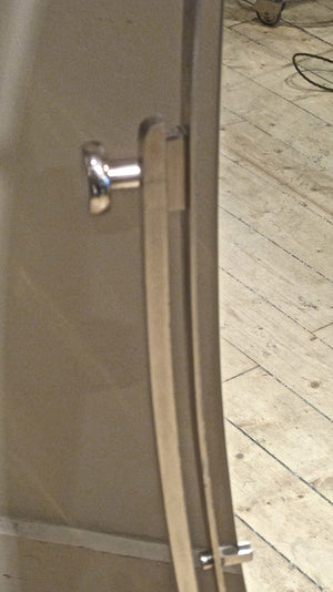 X Italian mid century free standing cheval mirror .