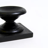 Hand turned and ebonised wood display stand.